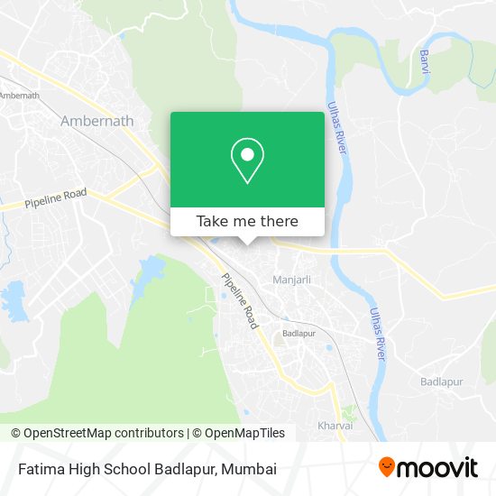 Fatima High School Badlapur map