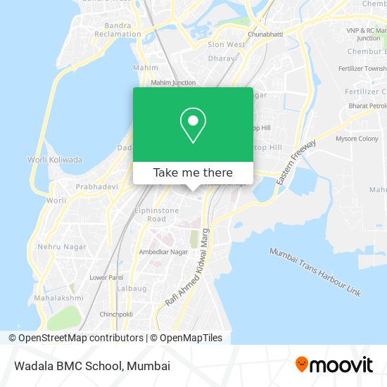 Wadala BMC School map