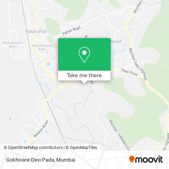 Gokhivare-Devi Pada map