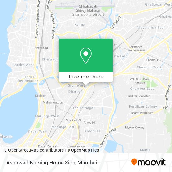 Ashirwad Nursing Home Sion map