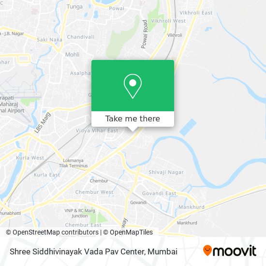 Shree Siddhivinayak Vada Pav Center map