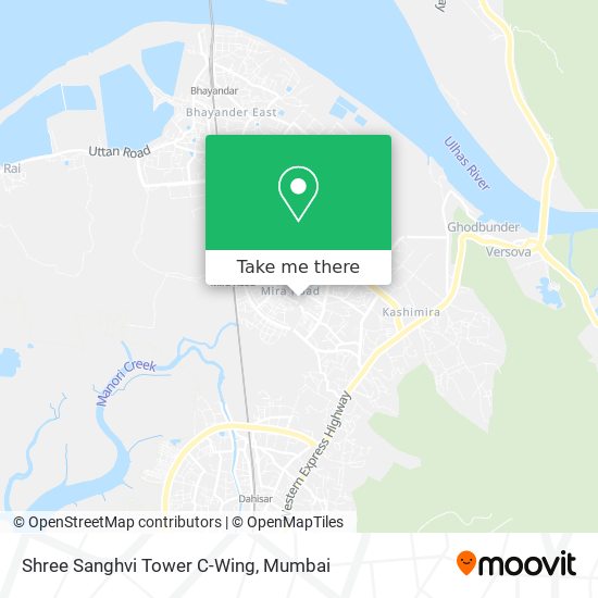 Shree Sanghvi Tower C-Wing map