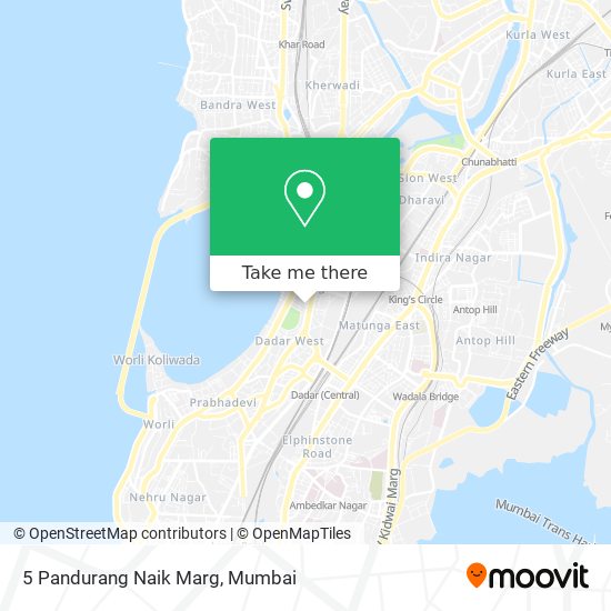 5 Pandurang Naik Marg map