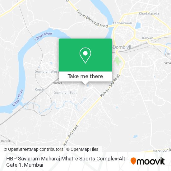 HBP Savlaram Maharaj Mhatre Sports Complex-Alt Gate 1 map