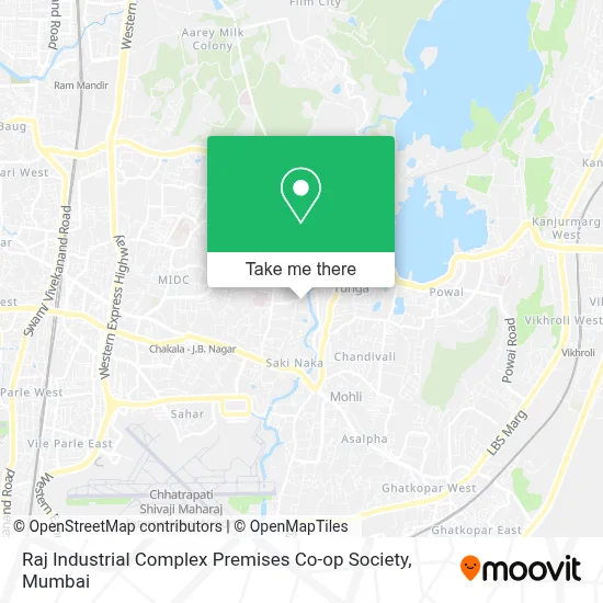 Raj Industrial Complex Premises Co op Society map