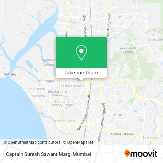 Captain Suresh Sawant Marg map