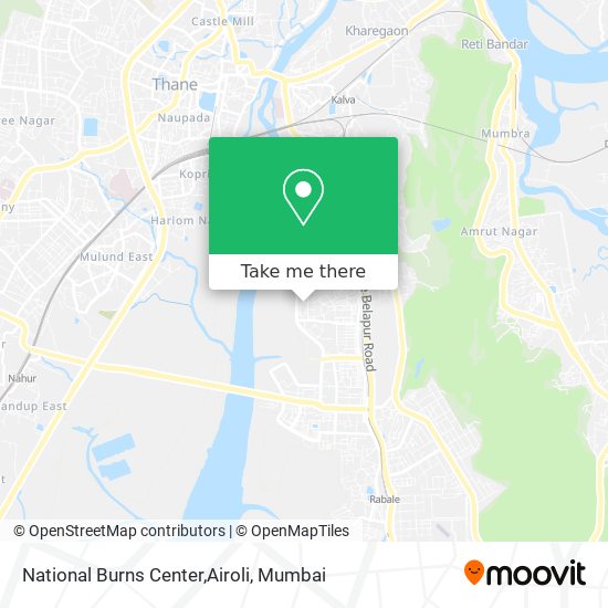 National Burns Center,Airoli map
