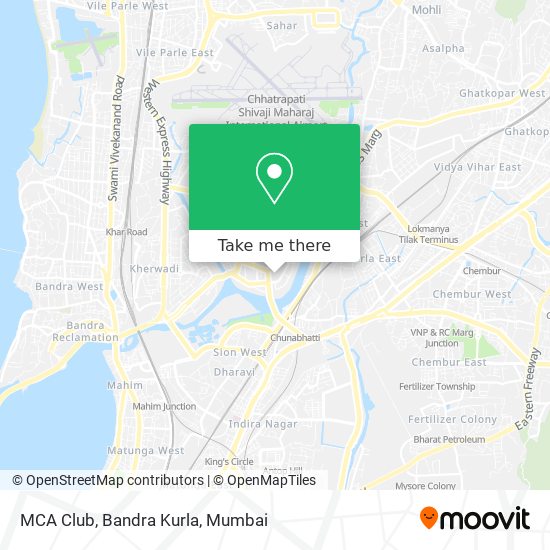 How to get to MCA Club, Bandra Kurla in Kalina by Bus or Train?