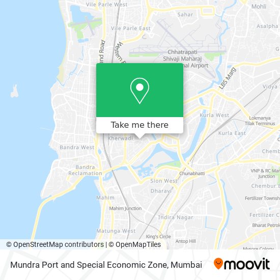 Mundra Port and Special Economic Zone map