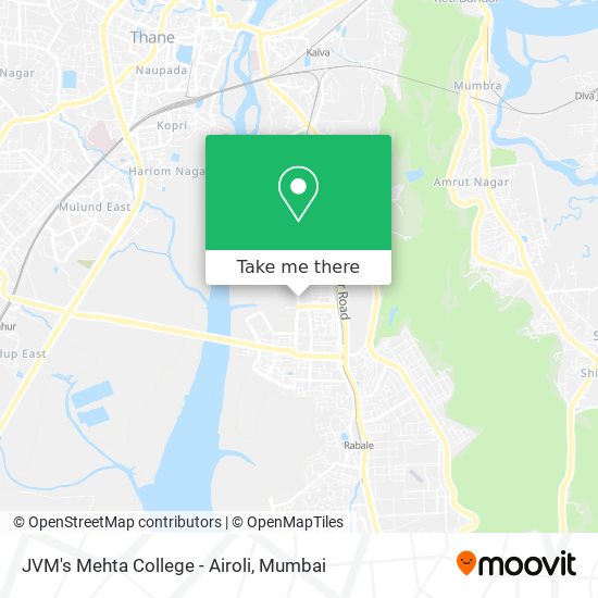 JVM's Mehta College - Airoli map