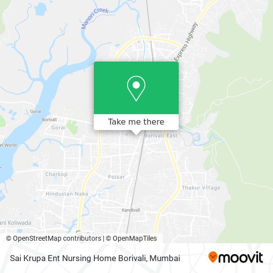 Sai Krupa Ent Nursing Home Borivali map
