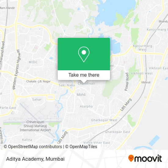 Aditya Academy map