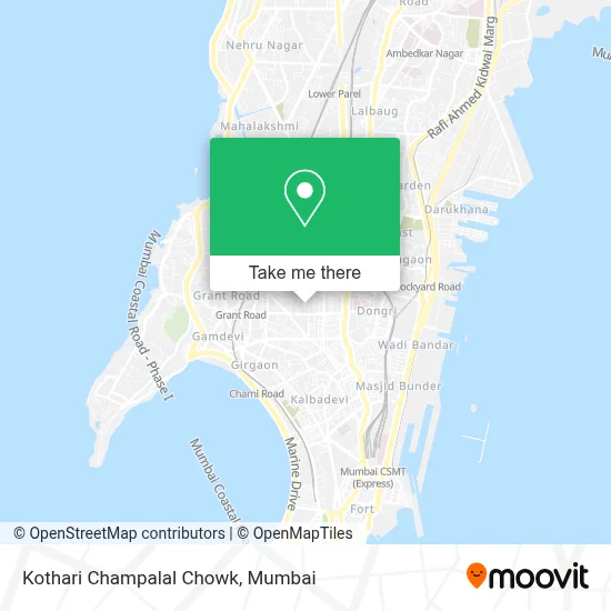 Kothari Champalal Chowk map
