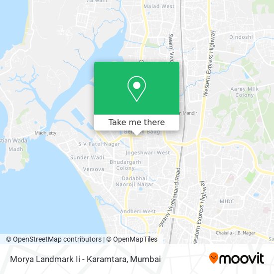 Morya Landmark Ii - Karamtara map