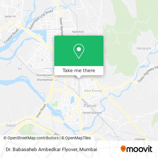 Dr. Babasaheb Ambedkar Flyover map