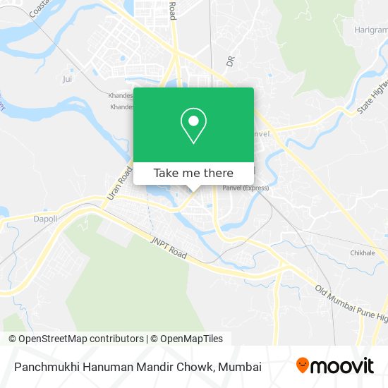 Panchmukhi Hanuman Mandir Chowk map