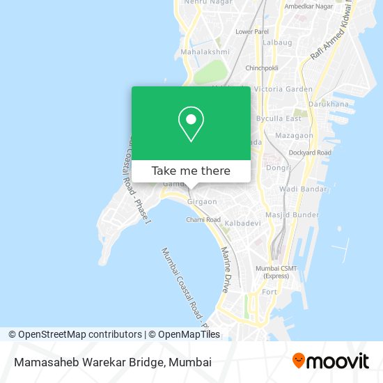 Mamasaheb Warekar Bridge map