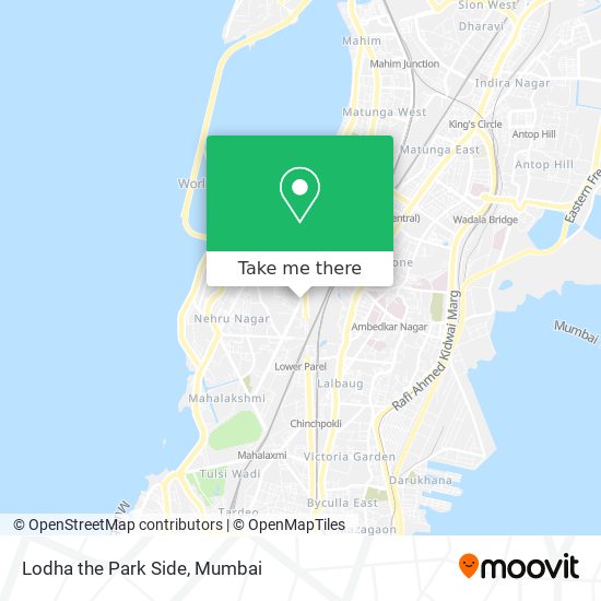 Lodha the Park Side map