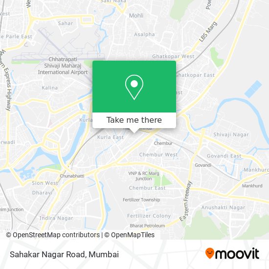 Sahakar Nagar Road map