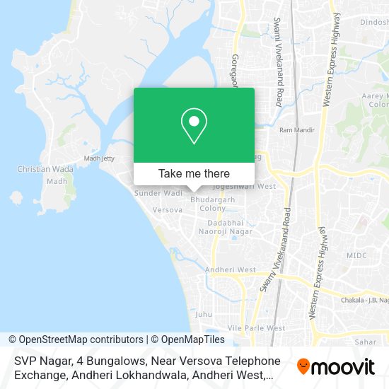 How to get to SVP Nagar, 4 Bungalows, Near Versova Telephone Exchange