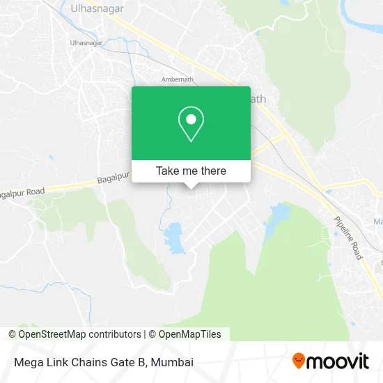 Mega Link Chains Gate B map