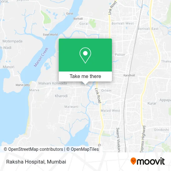 Raksha Hospital map