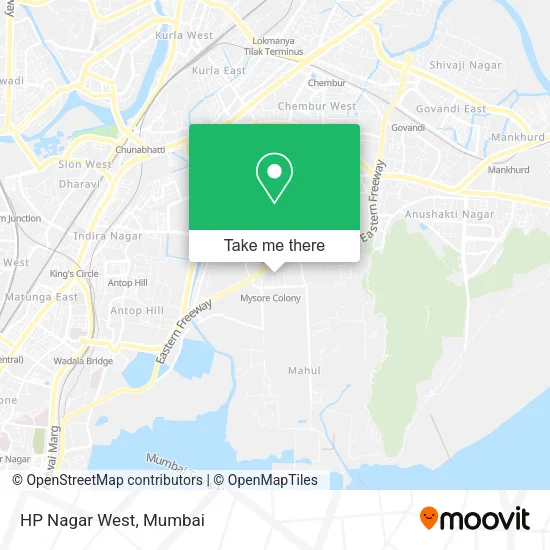 HP Nagar West map