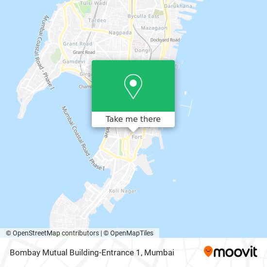Bombay Mutual Building-Entrance 1 map
