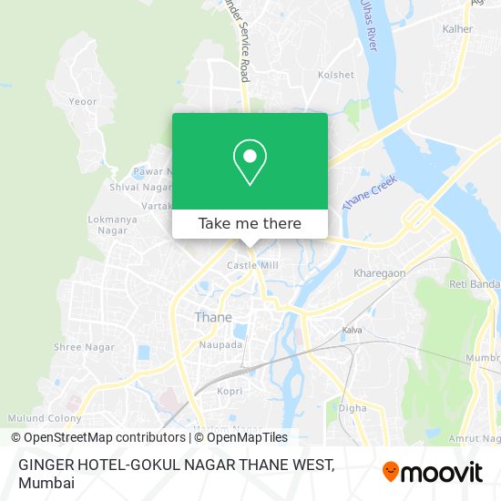 GINGER HOTEL-GOKUL NAGAR THANE WEST map