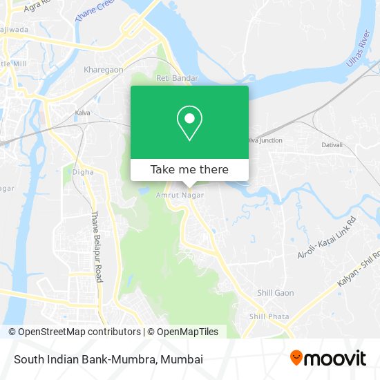 South Indian Bank-Mumbra map