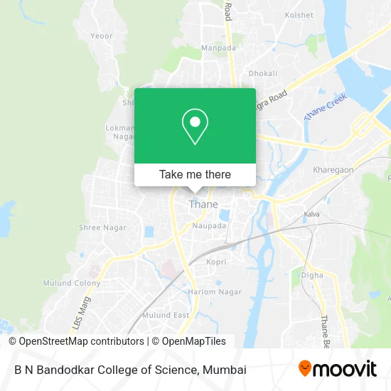 B N Bandodkar College of Science map