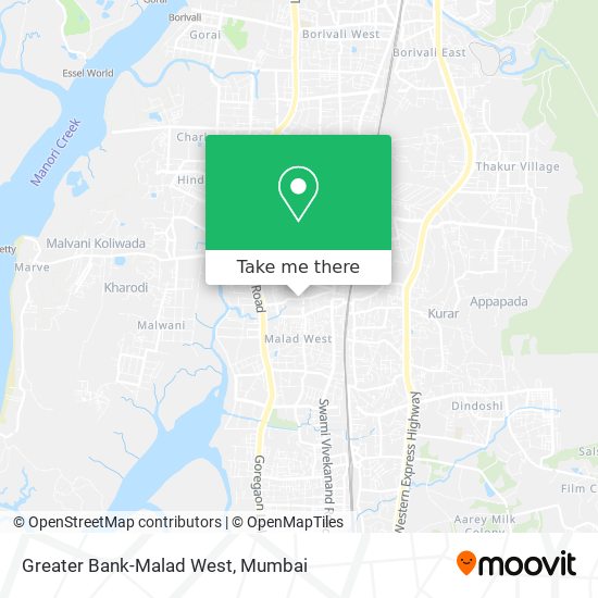 Greater Bank-Malad West map
