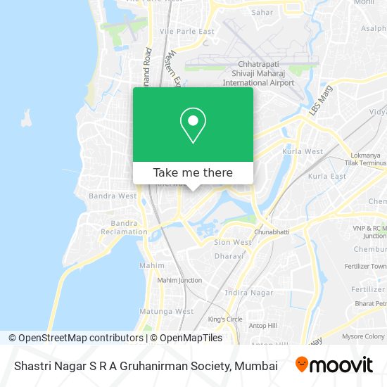 Shastri Nagar S R A Gruhanirman Society map
