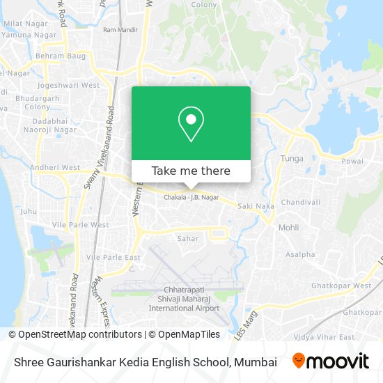 Shree Gaurishankar Kedia English School map