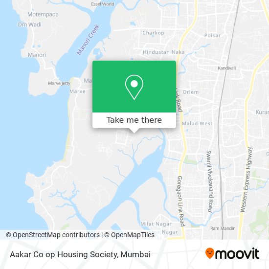 Aakar Co op Housing Society map