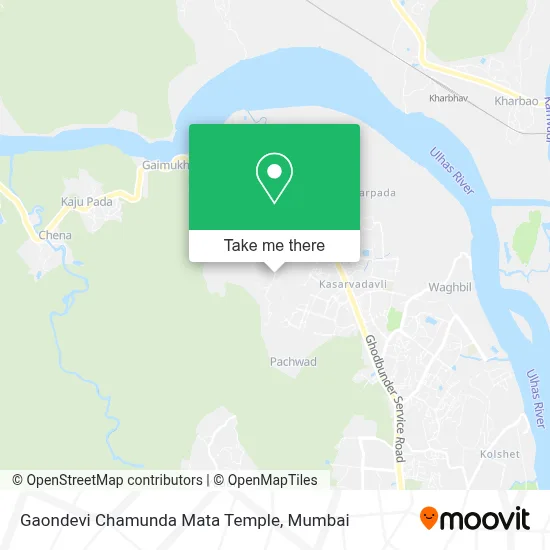 Gaondevi Chamunda Mata Mandir map