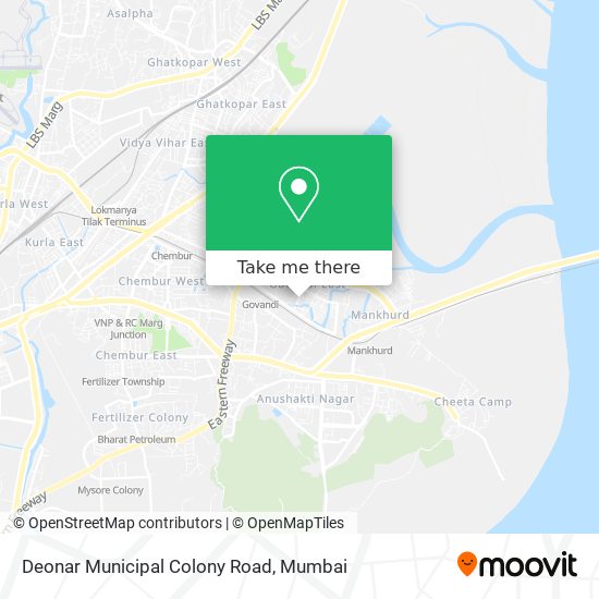 Deonar Municipal Colony Road map