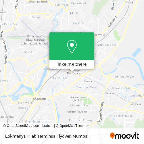 Lokmanya Tilak Terminus Flyover map