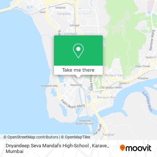 Dnyandeep Seva Mandal's High-School , Karave. map