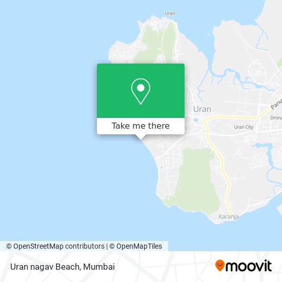 Uran nagav Beach map