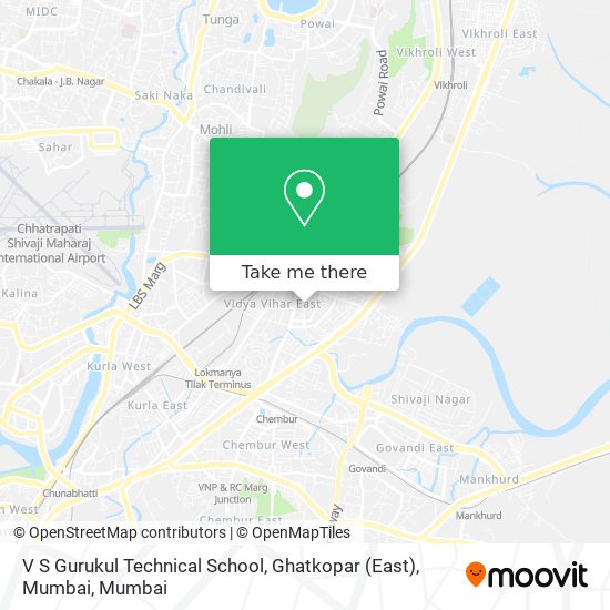 V S Gurukul Technical School, Ghatkopar (East), Mumbai map