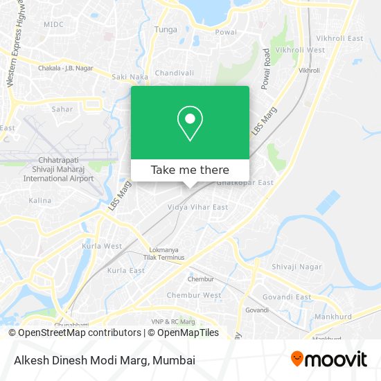 Alkesh Dinesh Modi Marg map