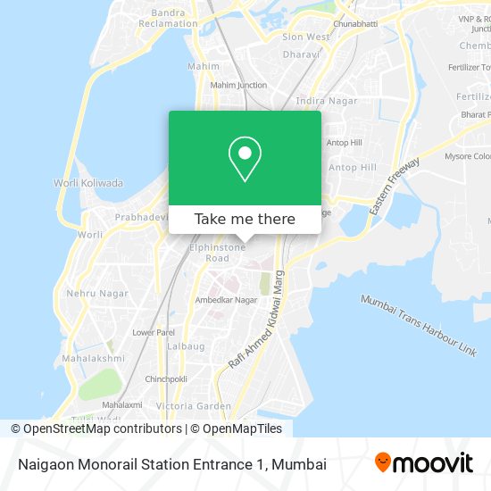 Naigaon Monorail Station Entrance 1 map