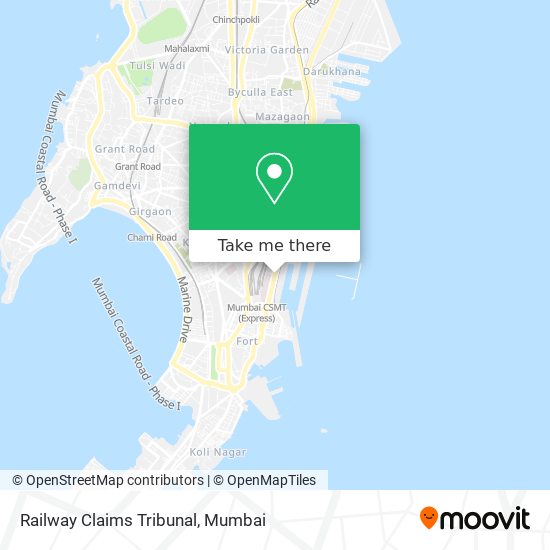 Railway Claims Tribunal map