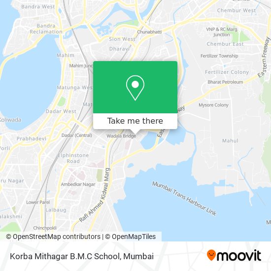 Korba Mithagar B.M.C School map
