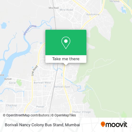 Borivali Nancy Colony Bus Stand map