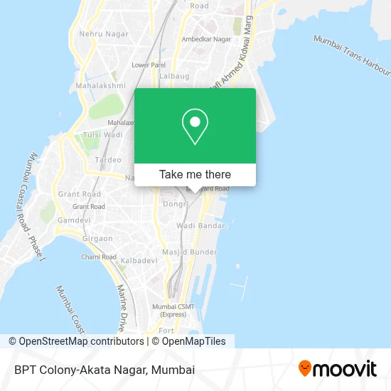 B P T Colony-Akata Nagar map