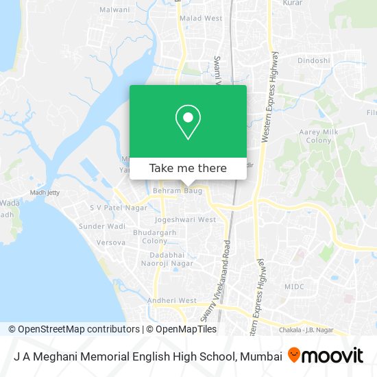 J A Meghani Memorial English High School map