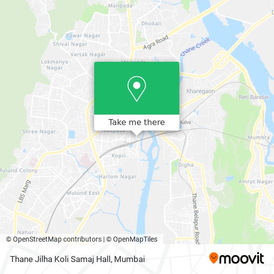 Thane Jilha Koli Samaj Hall map