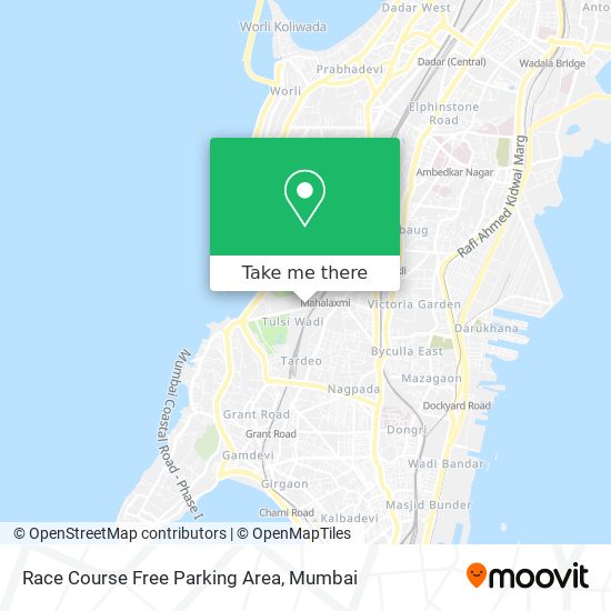 Race Course Free Parking Area map